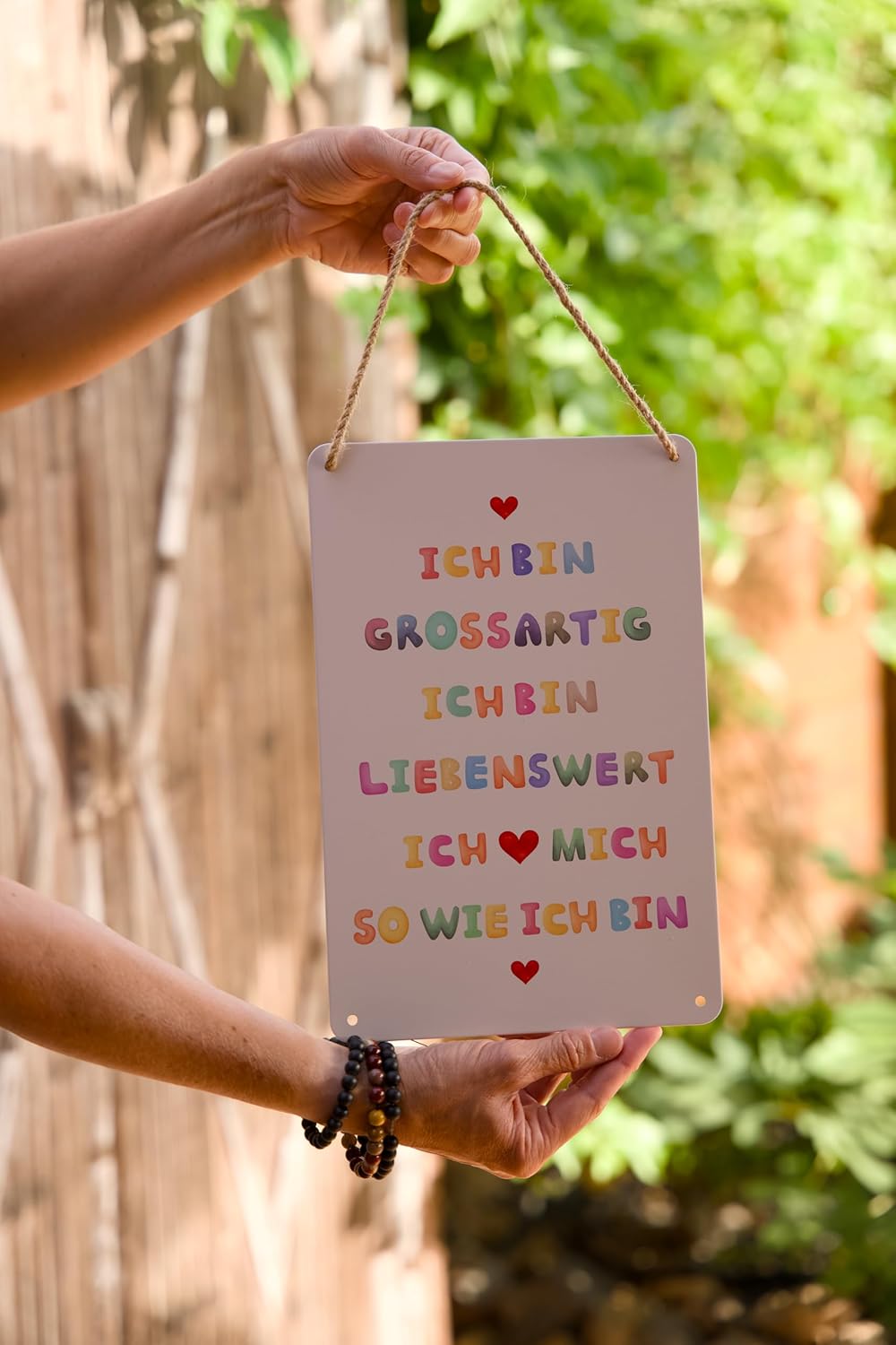 Detalle 2 de BERLIG Metallschild 30x20 cm Vintage Motivationsschild
