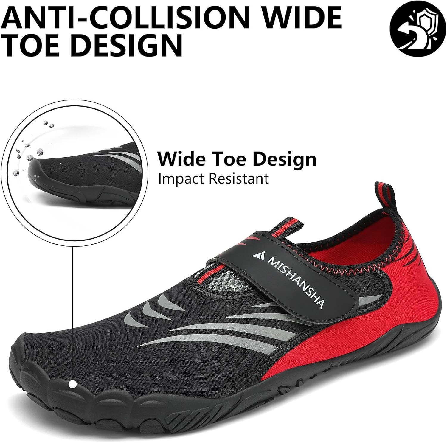 Thumbnail 2 de Mishansha Water Swim Shoes with Wide Toe Box (Women’s US 5.5–13.5 / Men’s US 3–11.5)