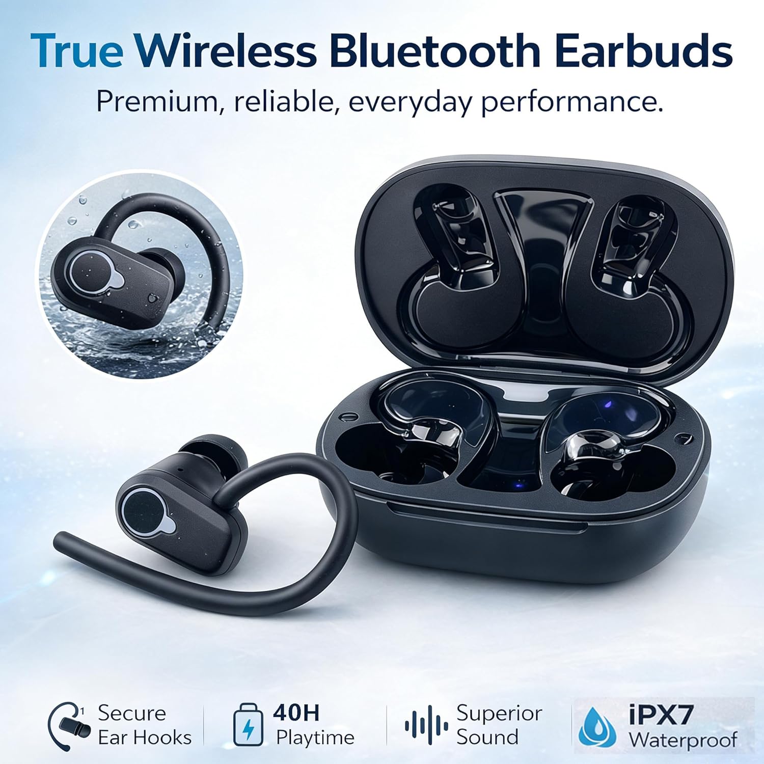 Thumbnail 3 de PWTEK Wireless Earbuds with Bluetooth 5.3