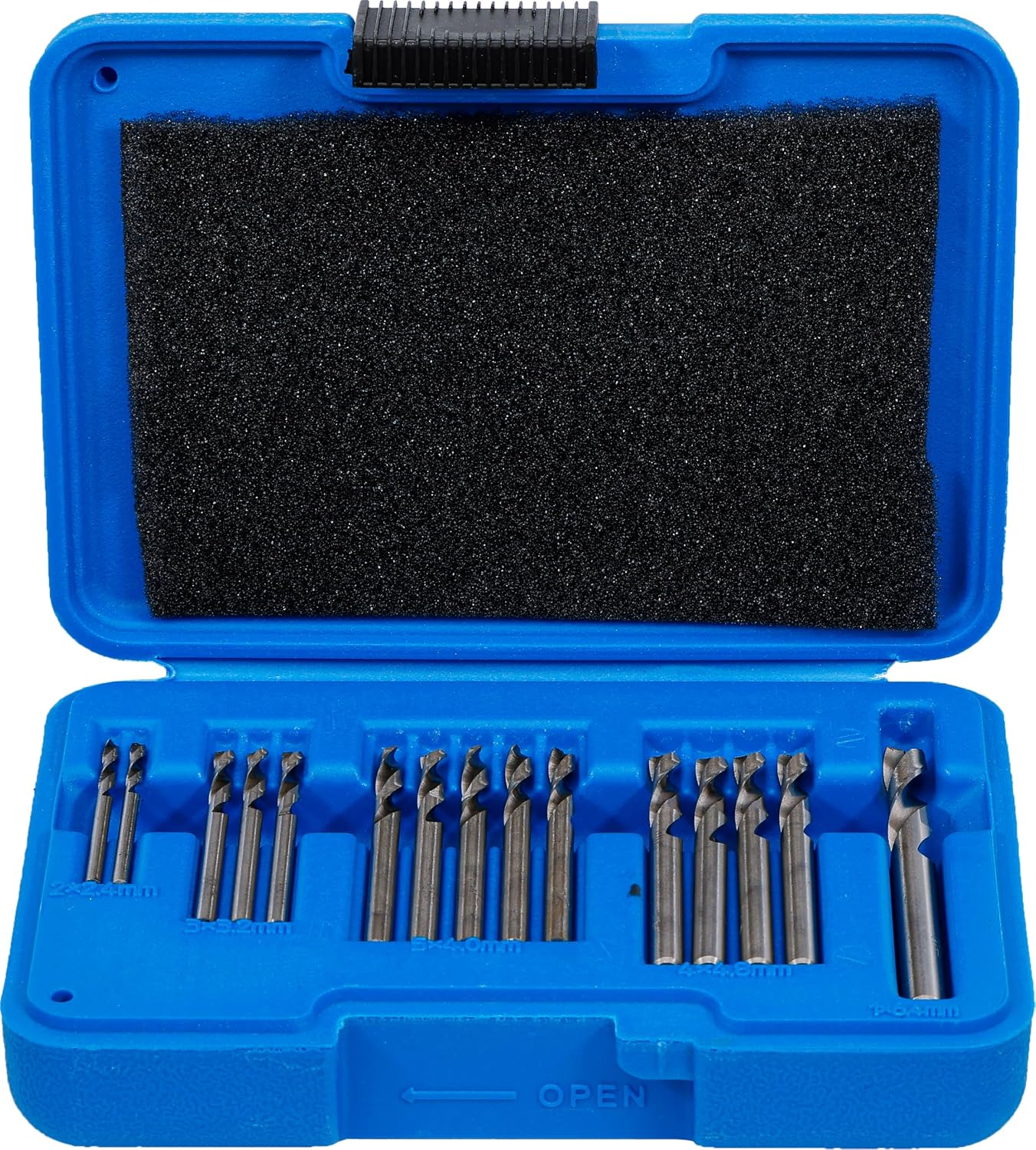 Detalle de BGS 2097 Blind Rivet Drill Set (HSS) for blind rivets and thin sheet metal, 15-piece set