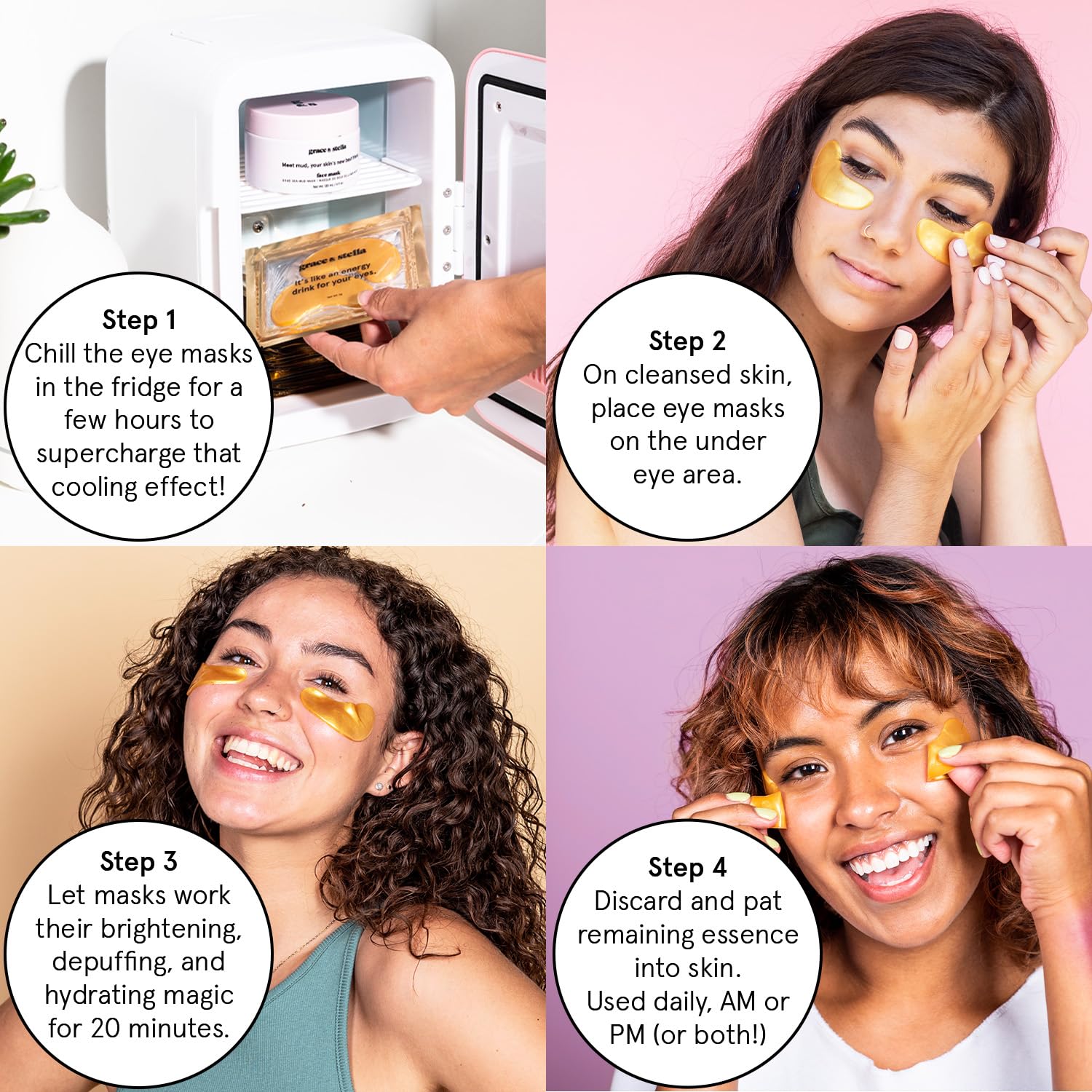 Thumbnail 4 de grace & stella 12 Pairs Under-Eye Patches for Dark Circles & Puffiness