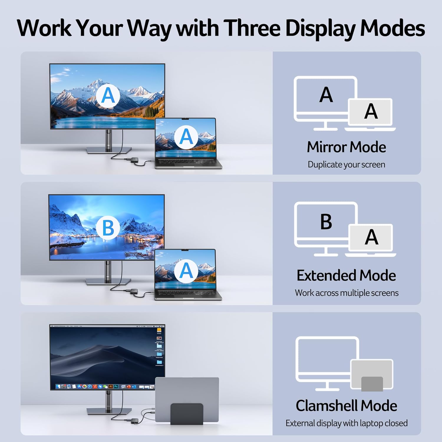 Thumbnail 3 de Acer USB C Hub 5-in-1 (USB‑C to HDMI 4K@60Hz) with 100W USB‑C PD charging