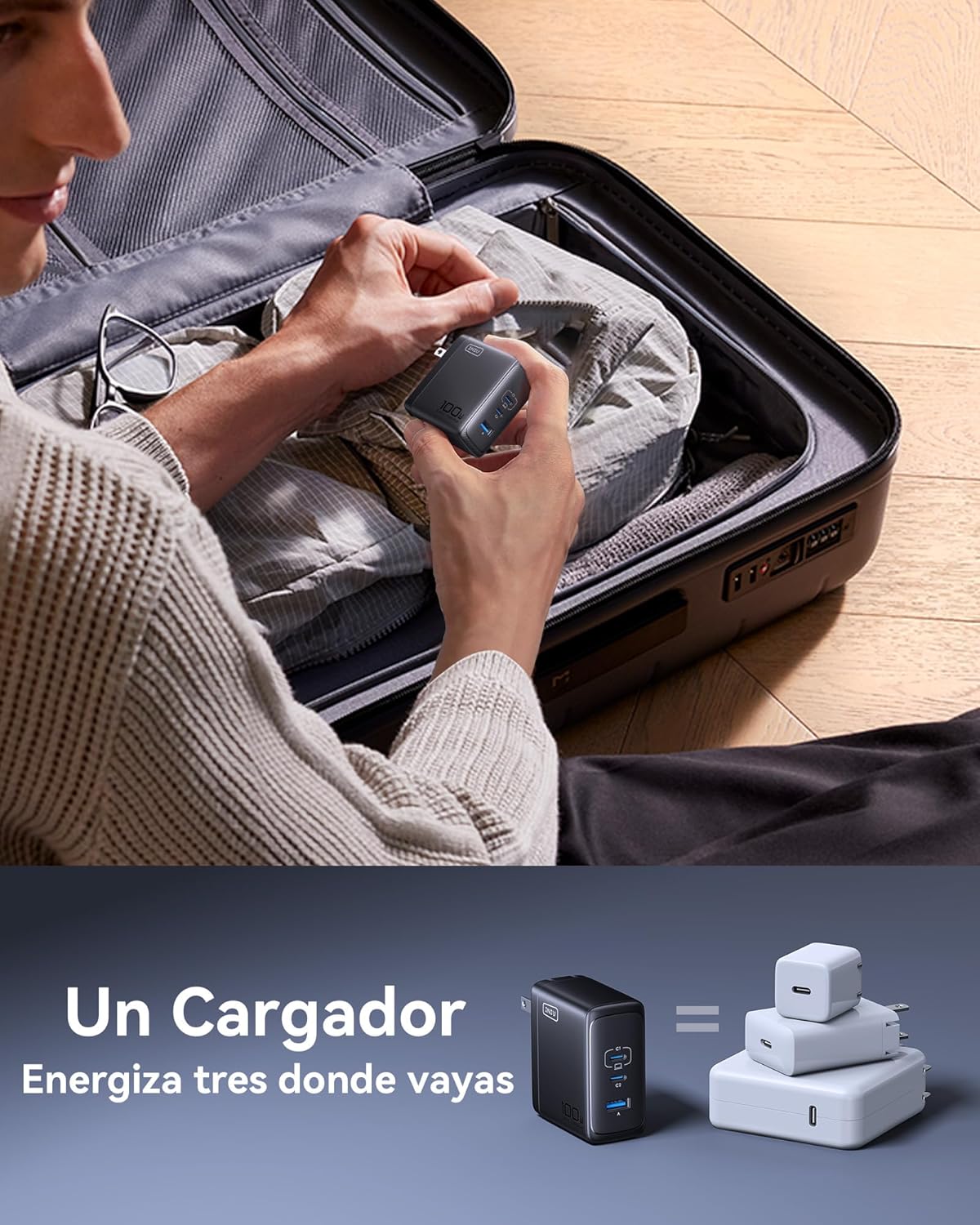 Thumbnail 4 de INIU 100W Cargador USB C ⚡ Carga Rápida para MacBook y Galaxy