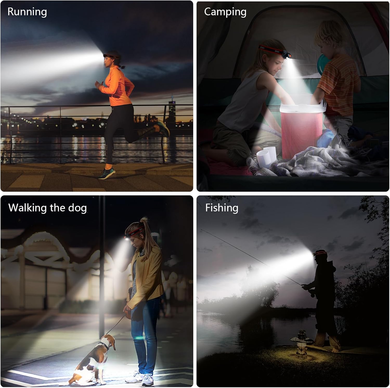 Thumbnail 6 de Gritin LED Head Torch 2-pack headlamp