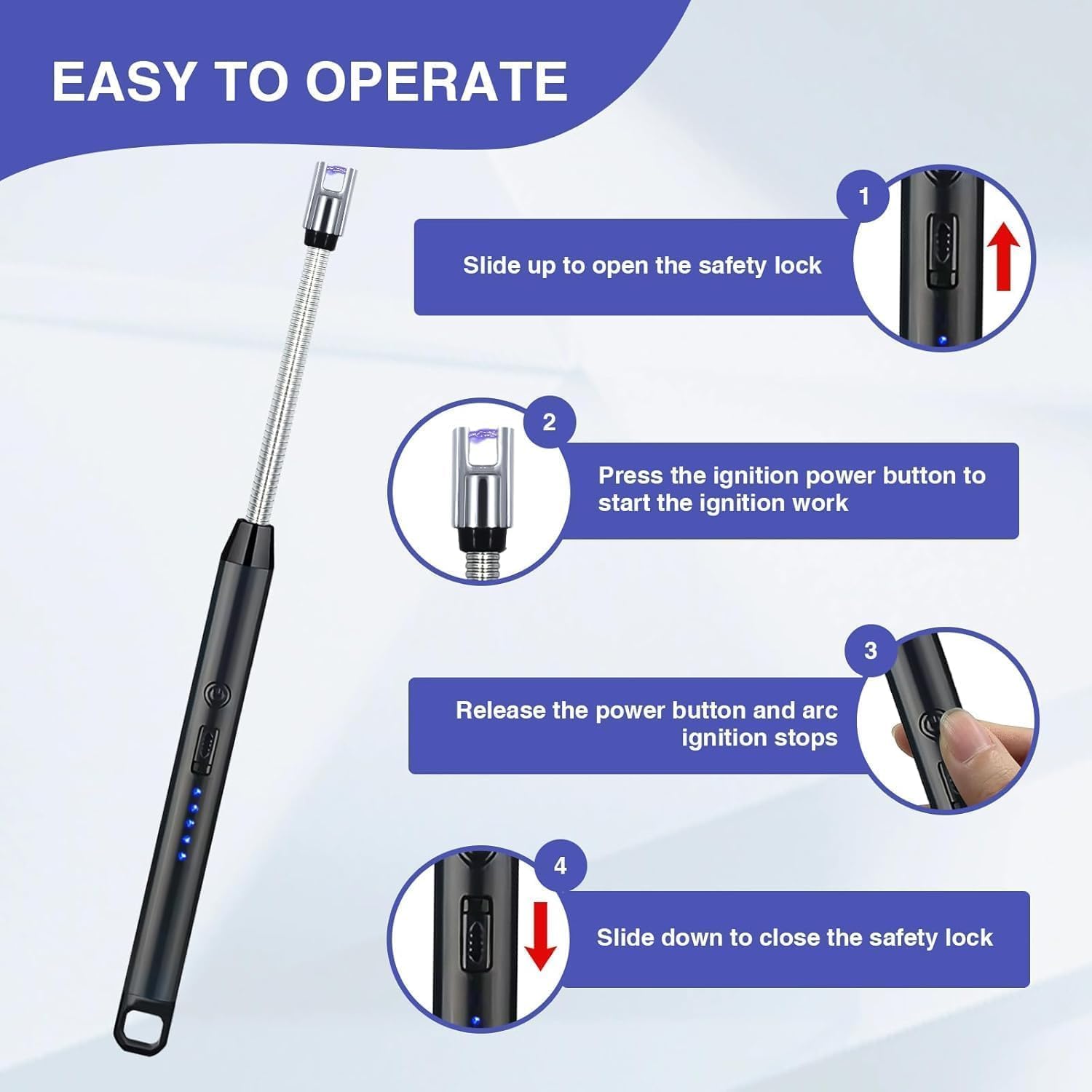 Detalle de Aouplry Candle Lighter 600 uses