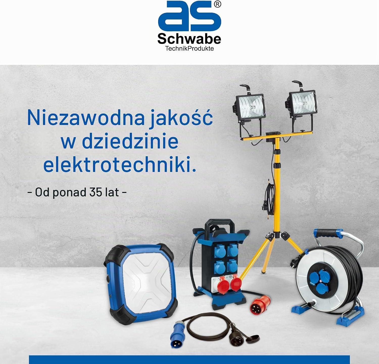 Thumbnail 4 de as - Schwabe Stecky Duo 3 – rozdzielacz CEE, 6 gniazd Schuko, kabel 2,1 m, IP44