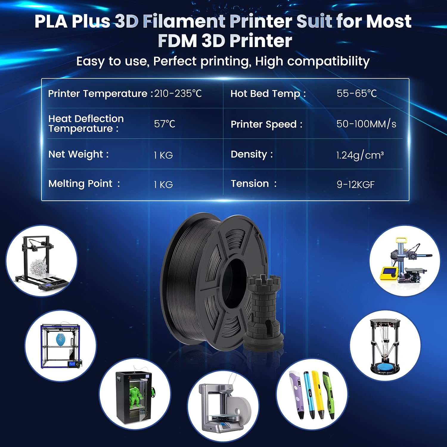 Detalle de SUNLU PLA+ Filament 1.75mm