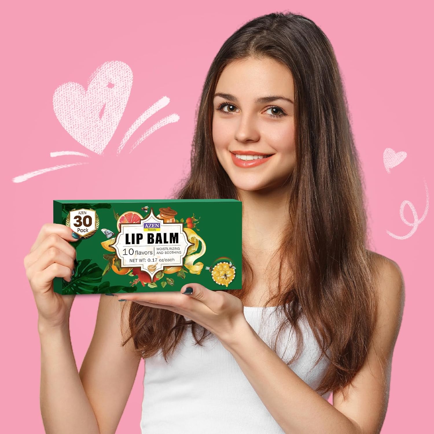 Thumbnail 5 de AZEN 30 Pack Lip Balm 10 Flavors ๐ฏ
