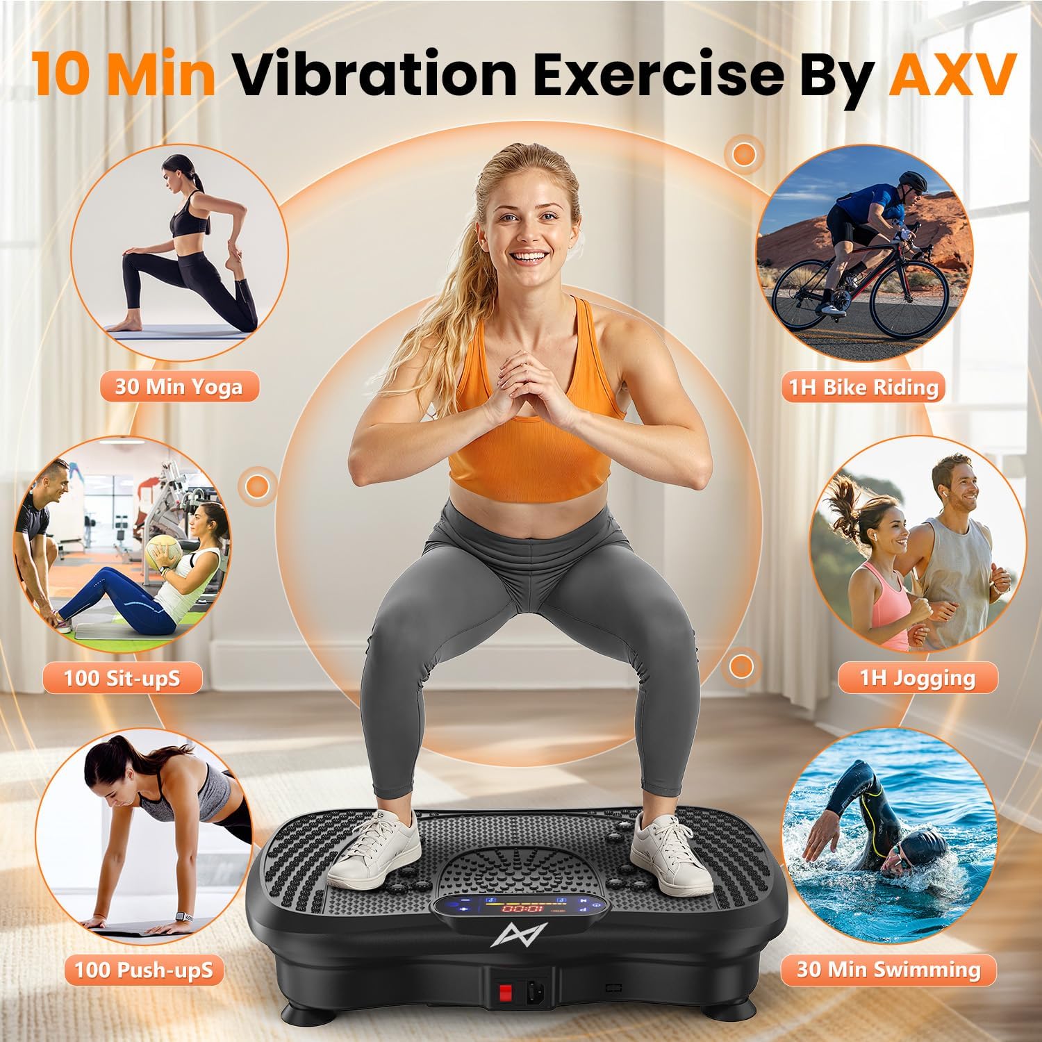Thumbnail 2 de AXV Vibration Plate Fitness Platform