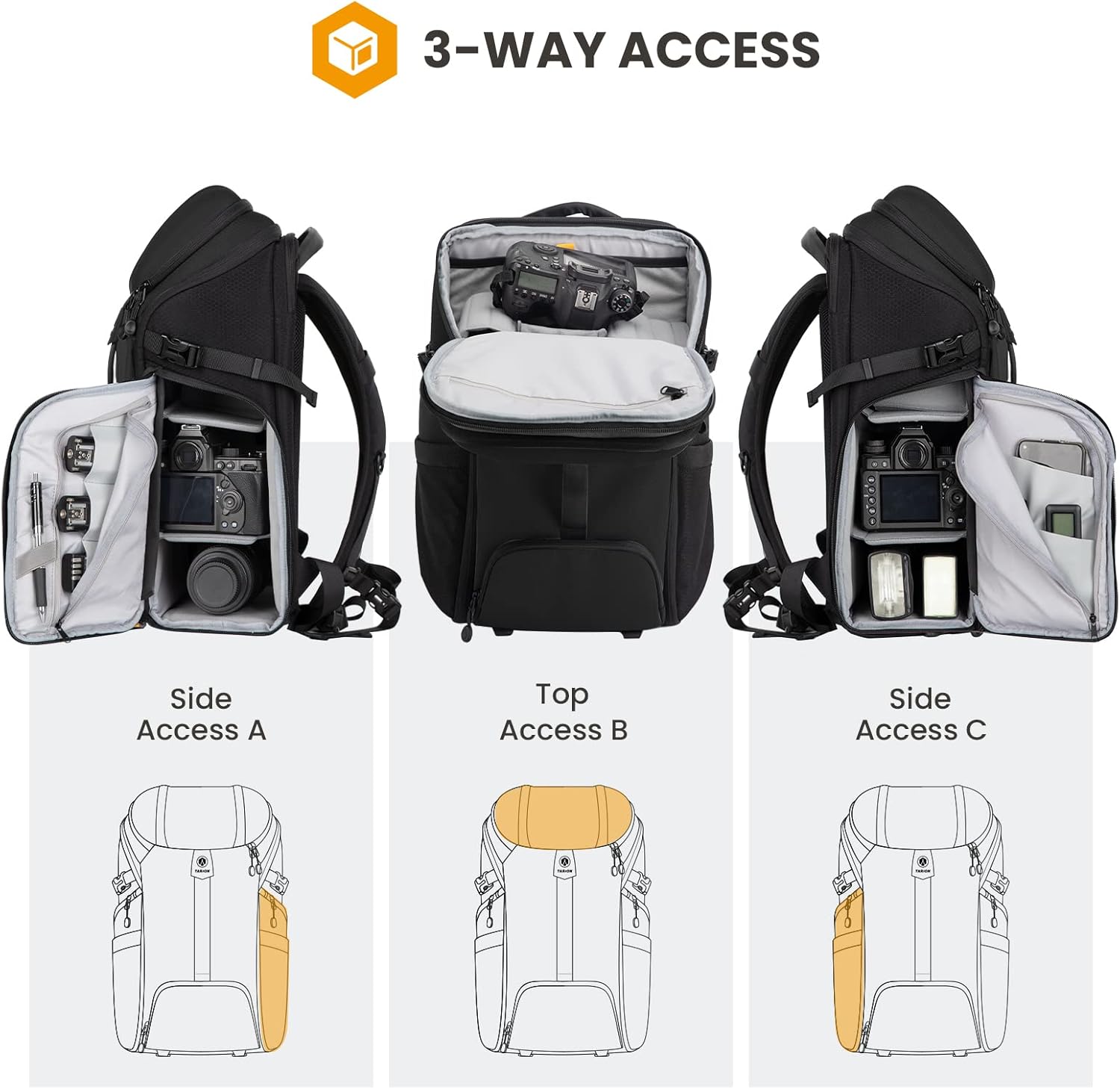 Thumbnail 1 de TARION Camera Bag Large 17 L backpack