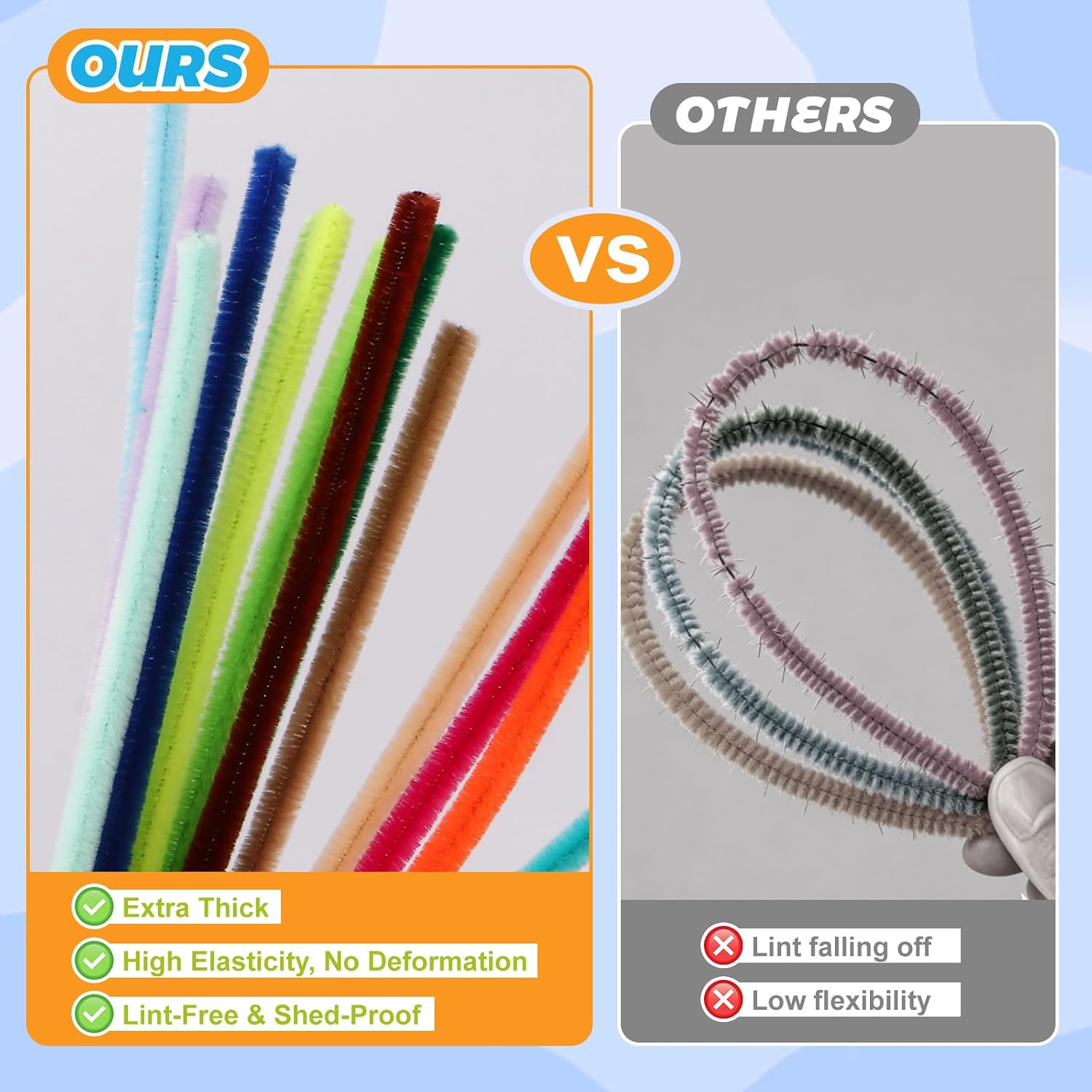 Detalle de Pipe Cleaners Craft Set, 600 Pieces