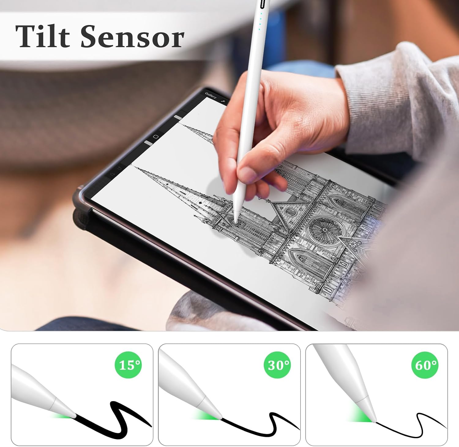 Thumbnail 5 de Apple Pencil 10th Gen compatible stylus, 2X charge
