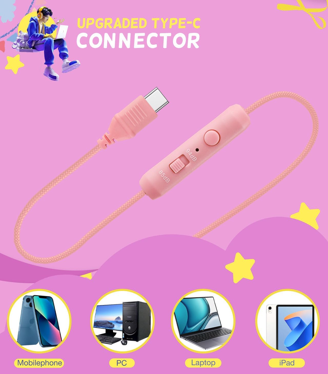 Thumbnail 1 de KONNAO Kid Headphones USB‑C 85dB