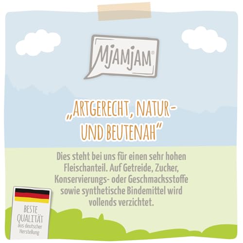 Detalle 2 de MjAMjAM Premium Nassfutter für Katzen – saftiges Huhn mit Möhrchen, 6x200 g, getreidefrei