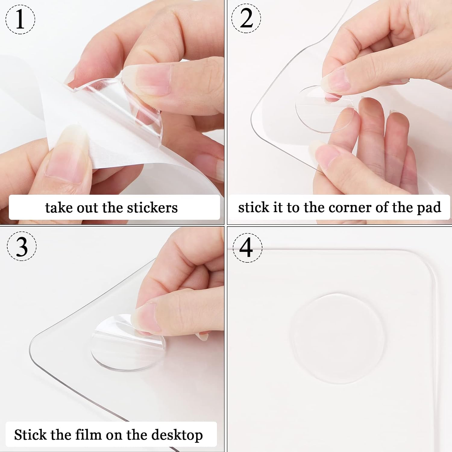 Detalle 2 de Oterri oterri Clear PVC Desk Pad, 23.6 x 13.7 in., Waterproof