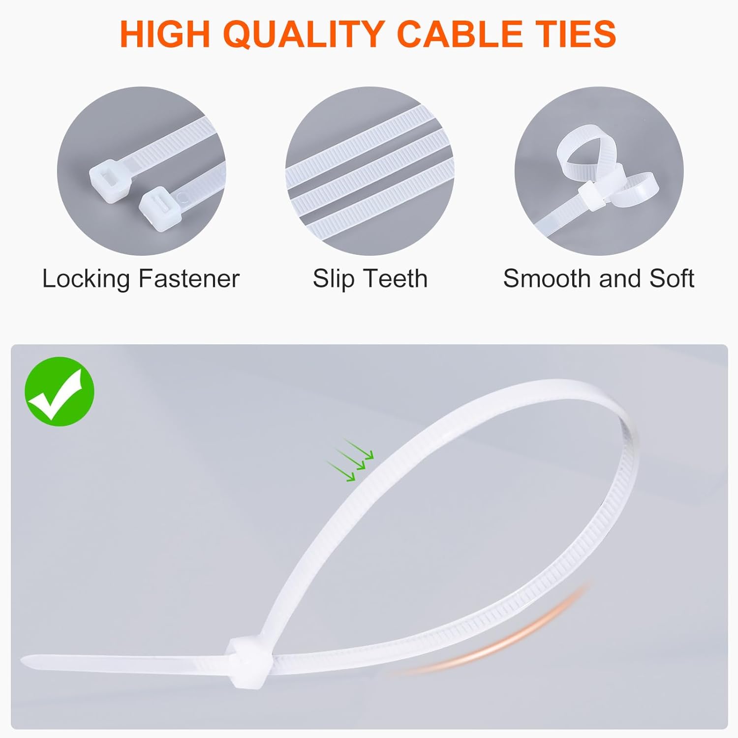 Thumbnail 3 de DUNSOO Kabelbinder-Set 1000 Stück