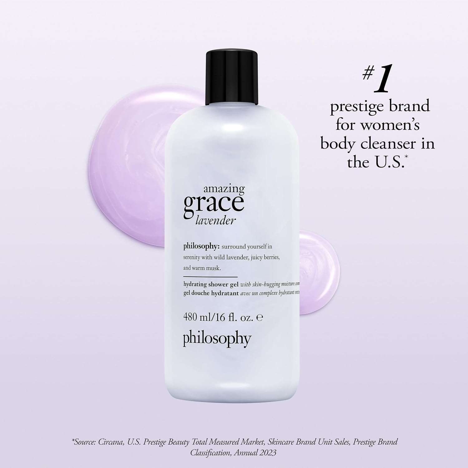 Thumbnail 4 de Amazing Grace Lavender Shower Gel 16 fl oz