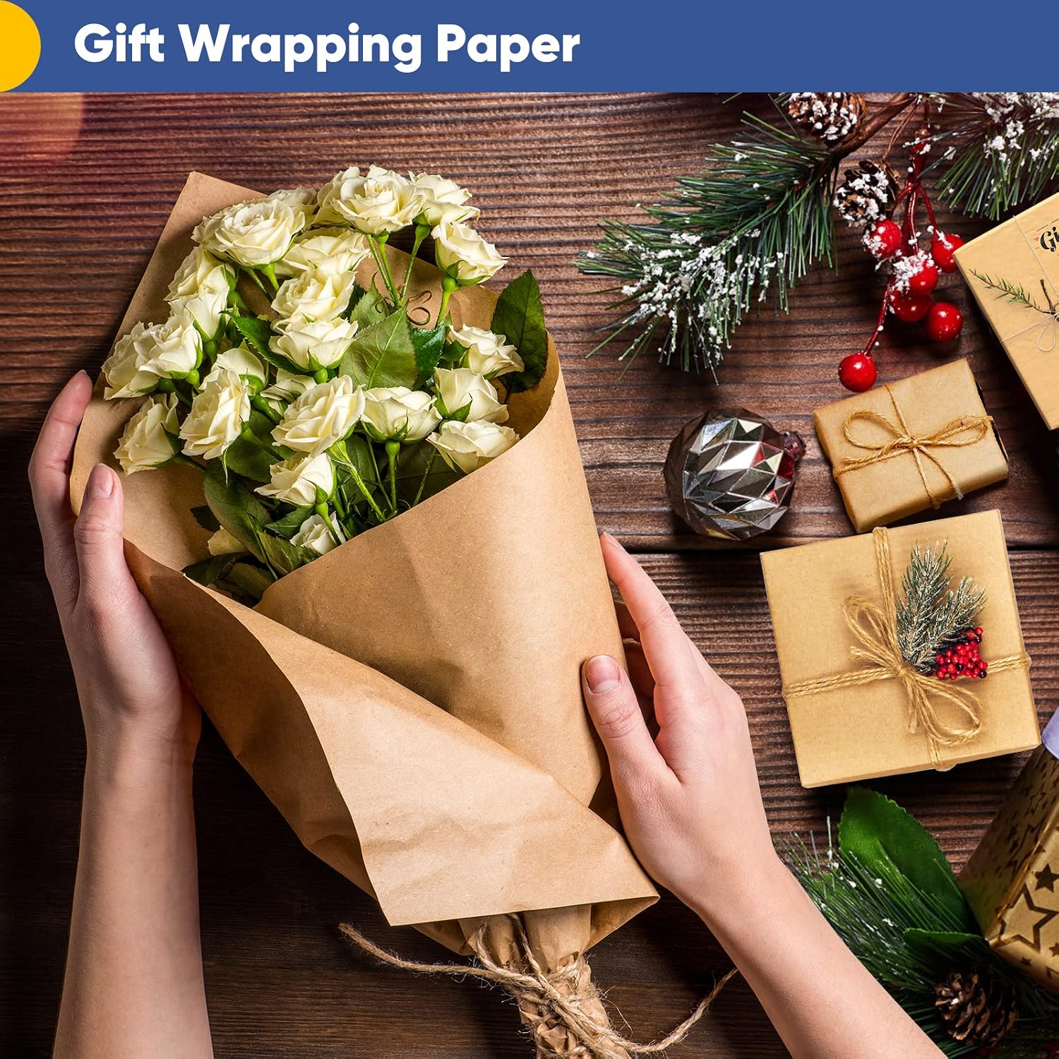 Detalle de Vanhench Kraft Paper Roll 100 Feet