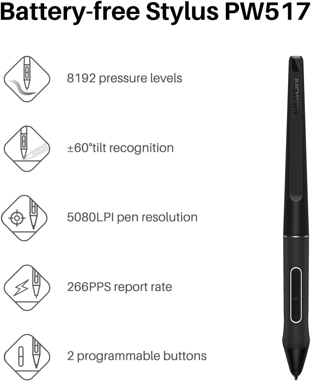 Detalle 2 de HUION KAMVAS 22 21.5 inch Pen Display
