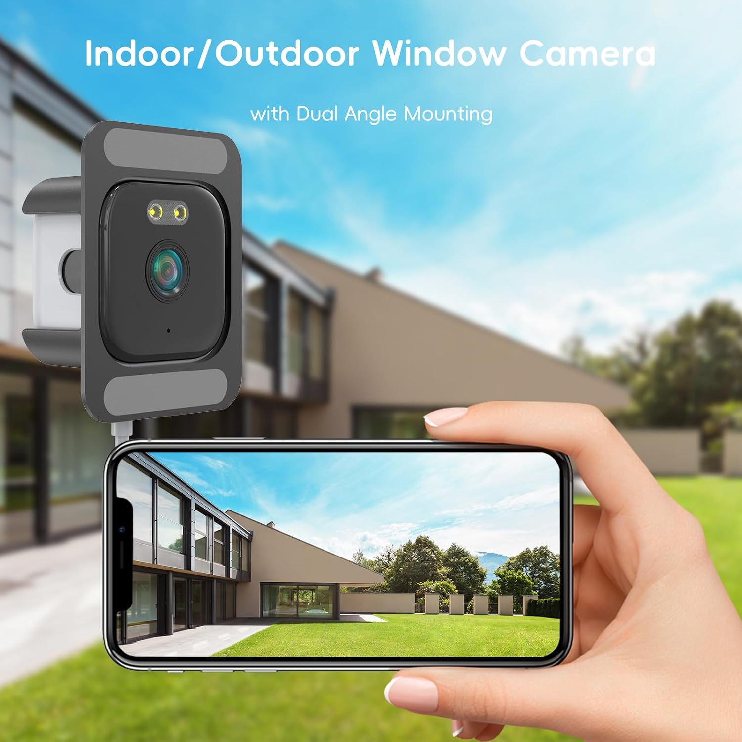 Thumbnail 5 de ANYQOO Window Camera 2K 3MP (2 Pack) – Safe View Security Camera for Through-Glass Vision