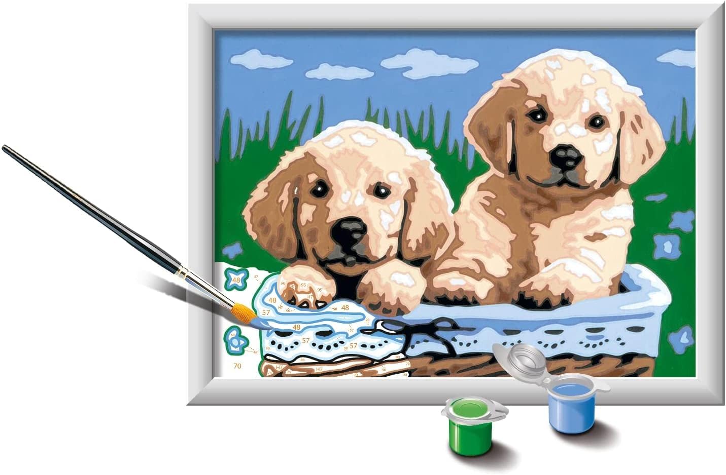 Detalle de Ravensburger Creart Classic Cani Retriever 13x18 cm 🎨
