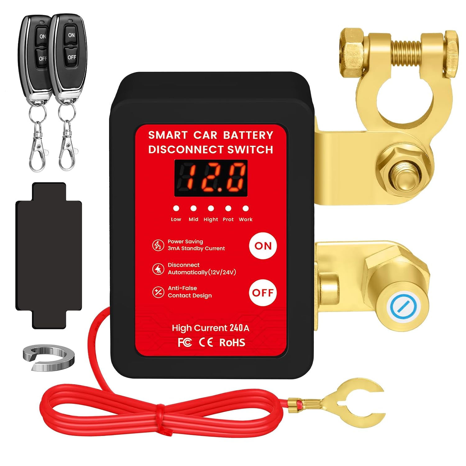 Detalle de Desconectador de Batería 12V 240A para coche