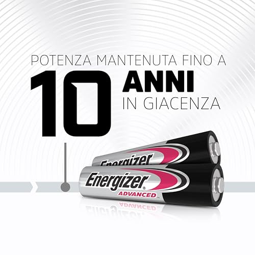 Detalle de Energizer Advanced, pile AAA alcaline da 1,5 V, confezione da 24