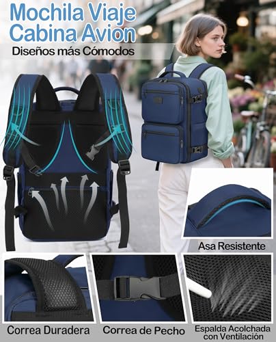 Thumbnail 4 de LYNXCHER Mochila de Viaje Cabina Antirrobo 30L✈