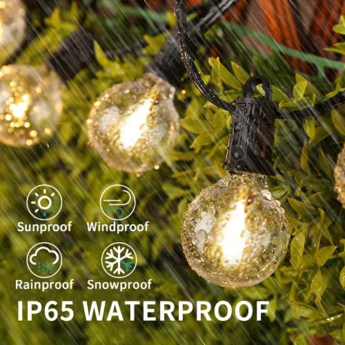 Detalle 2 de ZOTOYI Guirnalda Luminosas Exterior IP65 15m con LED G40, 20+2 Bombillas — iluminación suave para jardín y terraza