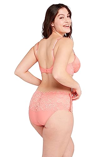 Detalle de Sans Complexe Arum Soutien-Gorge Emboitant en Dentelle avec Armatures Classique - Rose Blush, 90C