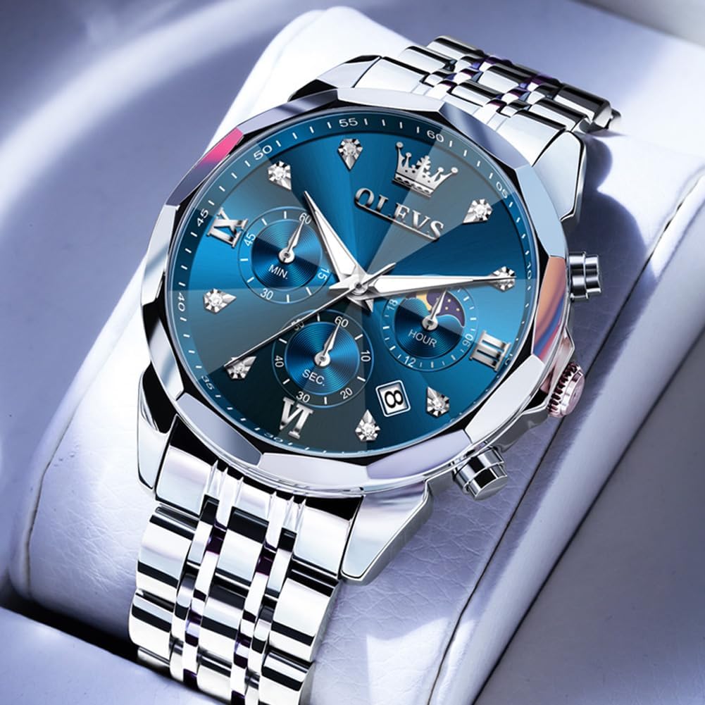 Thumbnail 1 de OLEVS Quarz Herrenarmbanduhr mit Chronograph
