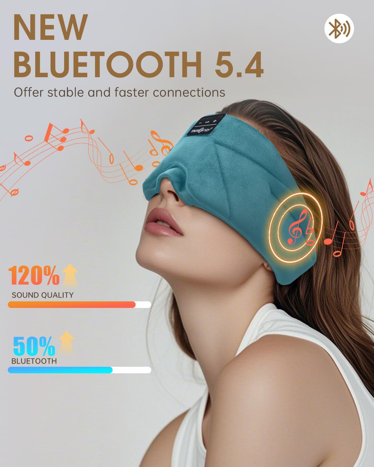 Thumbnail 5 de MUSICOZY Bluetooth Sleep Mask Headphones 16H