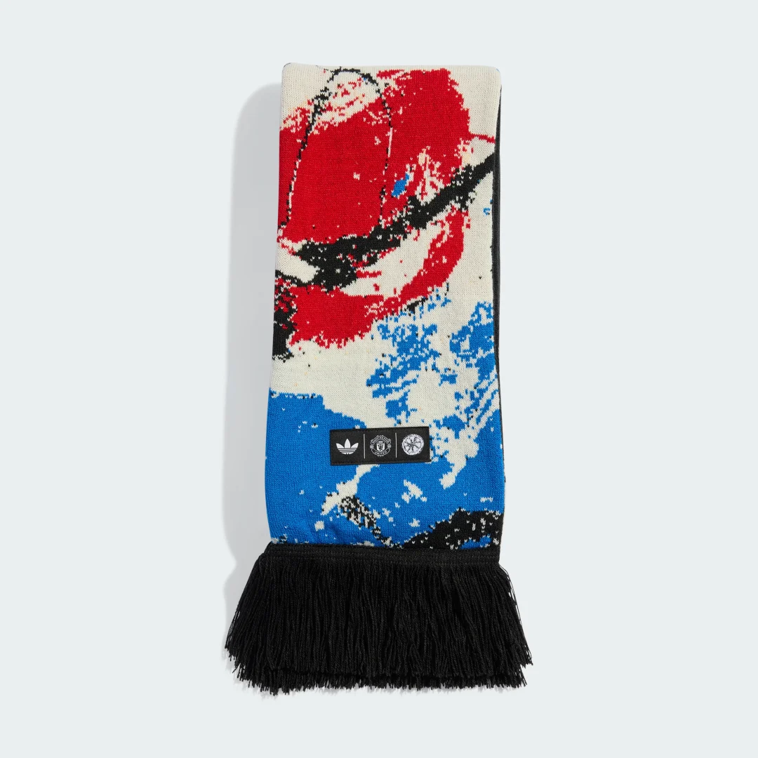 Bufanda Manchester United Stone Roses de Adidas – Color Negro
