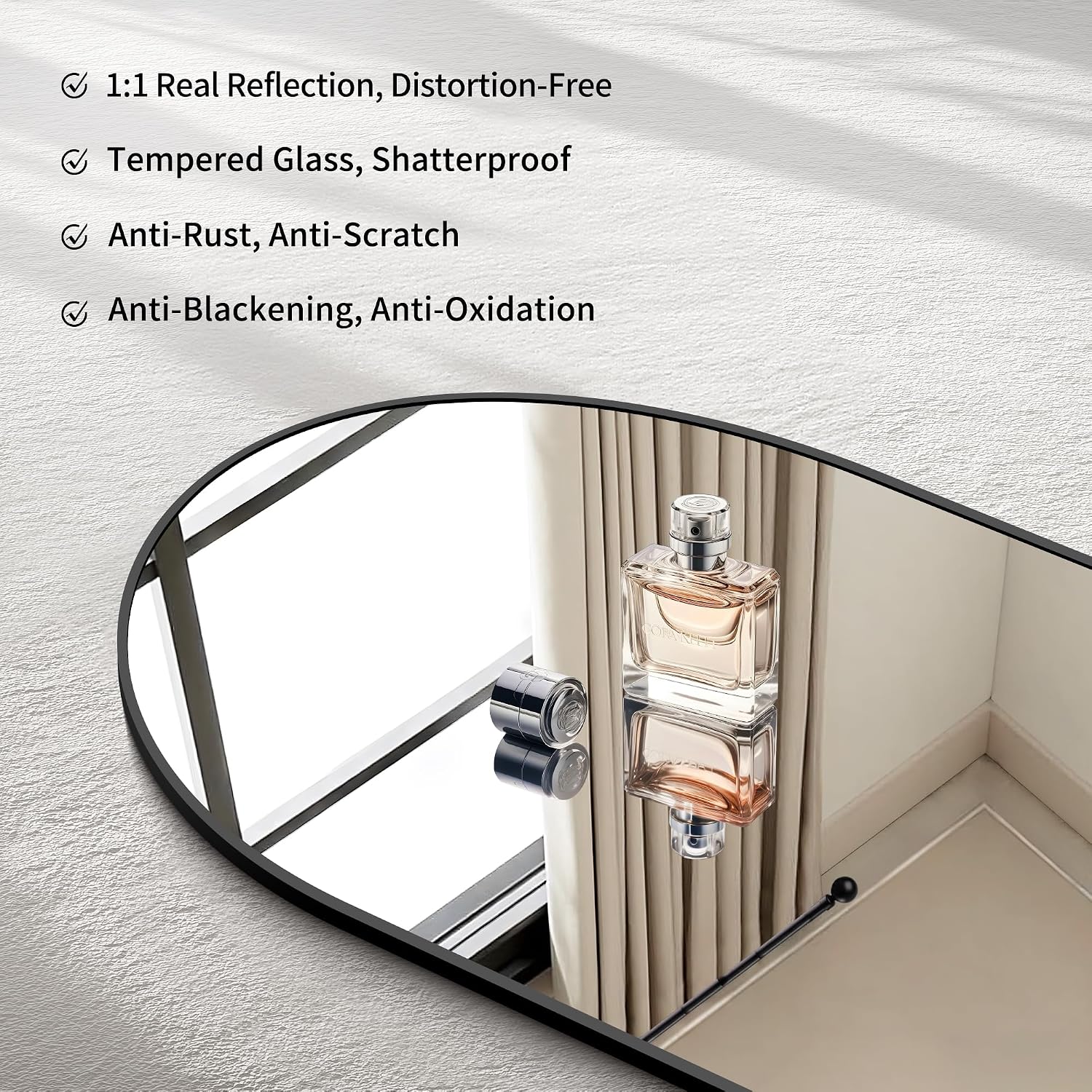 Detalle 1 de CIRCUMI Arched Wall Mirror 30x36 🪞