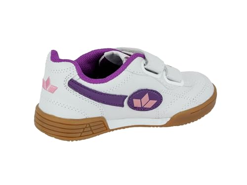 Detalle de Lico Bernie V Unisex Indoor Schuhe – Multisport, Weiß/Lila/Rosa, 31 EU