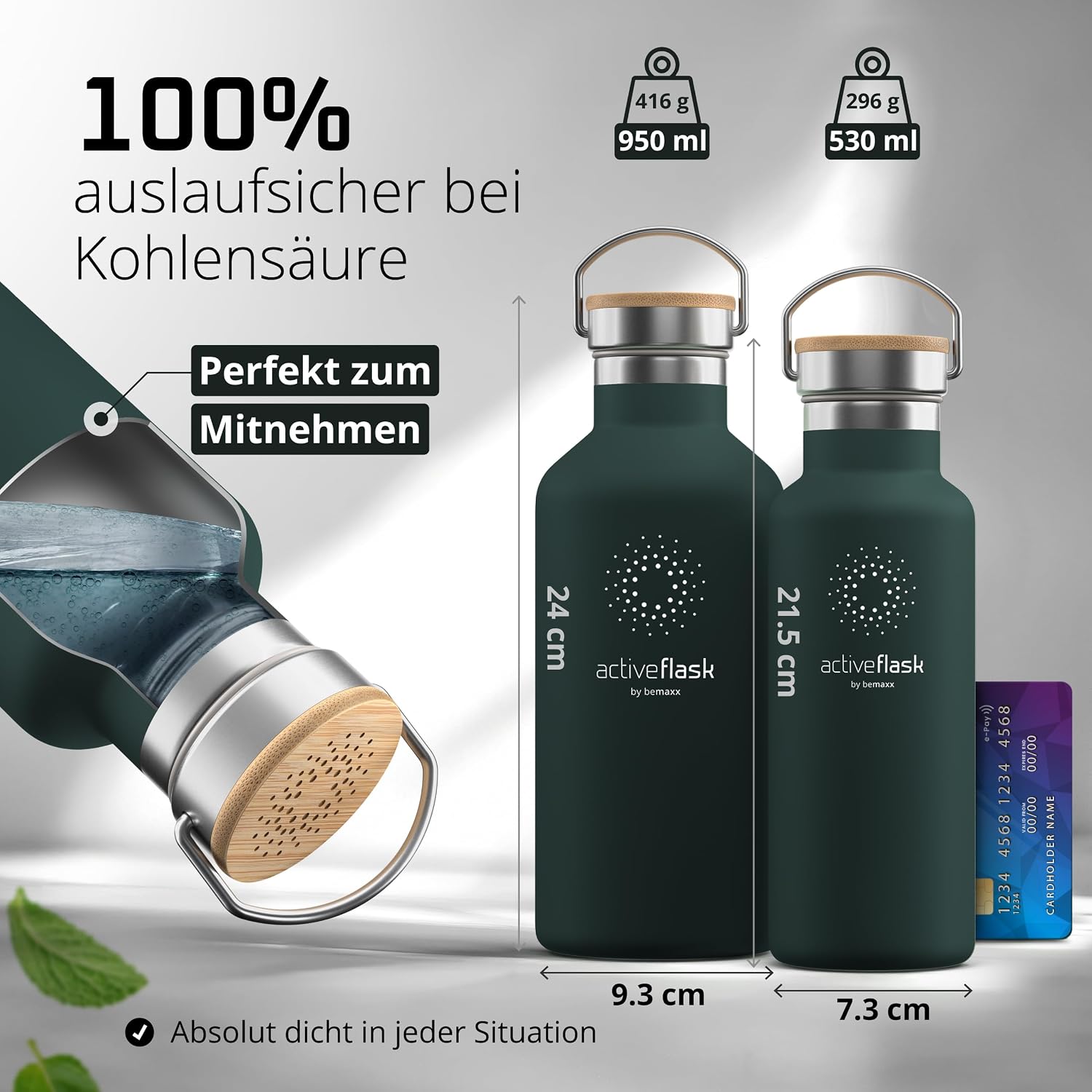 Thumbnail 5 de Trinkflasche Edelstahl 950 ml mit Infuser 🚰
