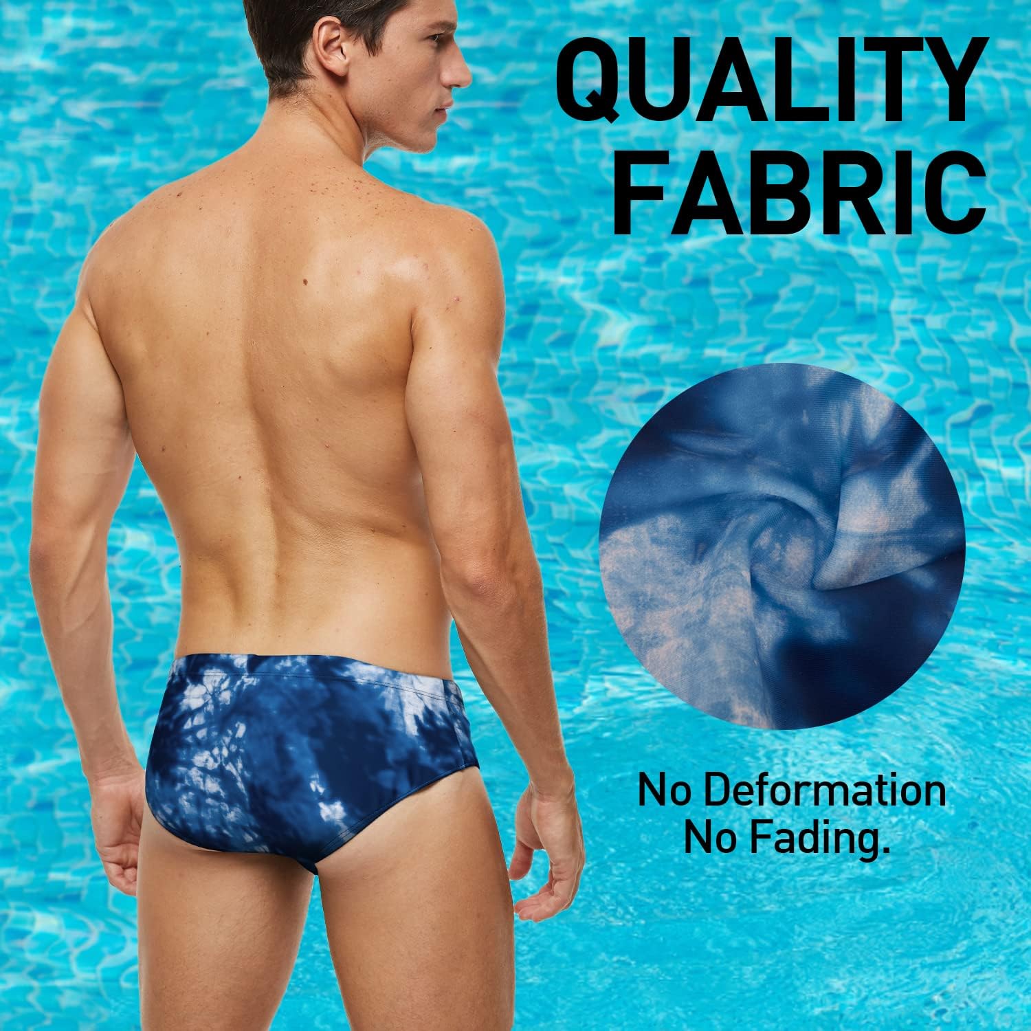 Detalle 2 de Arcweg maillot de bain homme slip avec doublure et mousse souple amovible, cordon de serrage réglable
