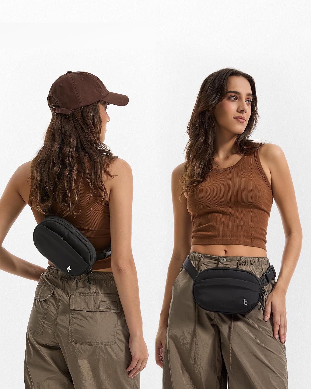 Detalle de tomtoc Damen/Herren Bauchtasche mit RFID-Schutz (1,5 Liter) – Slingbag mit verstellbarem Gurt für Reise, Alltag & Outdoor