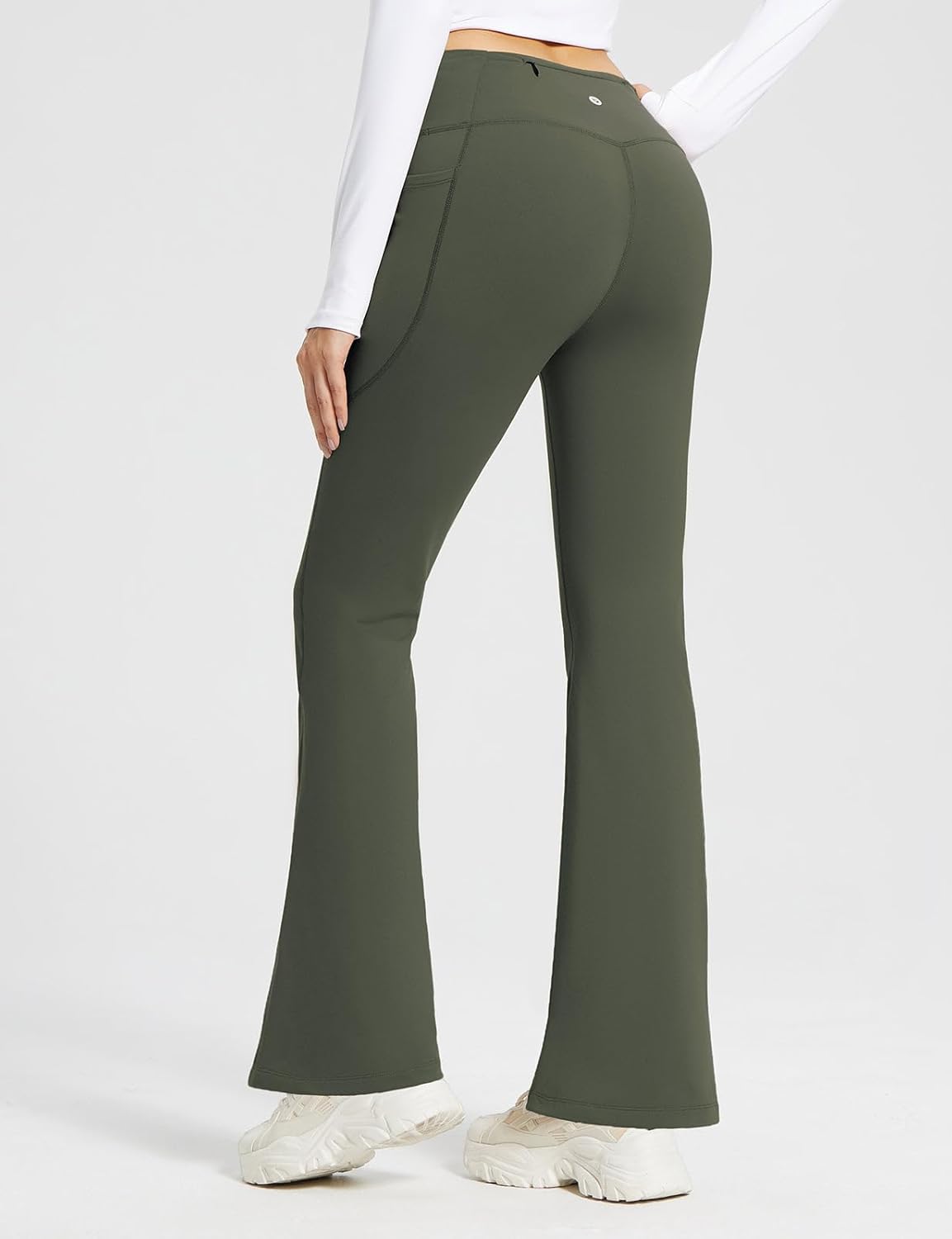 Thumbnail 3 de baleaf Women’s Thermal Flared Leggings Fleece Lined Yoga Pants with 4 Pockets