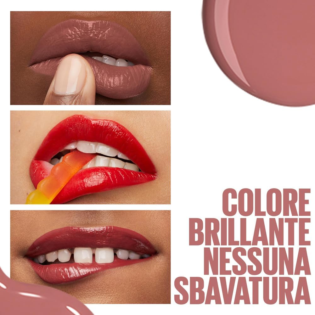 Detalle de Maybelline New York Superstay Vinyl Ink 20 COY – tinta labbra a lunga tenuta con effetto vinilico fino a 16H