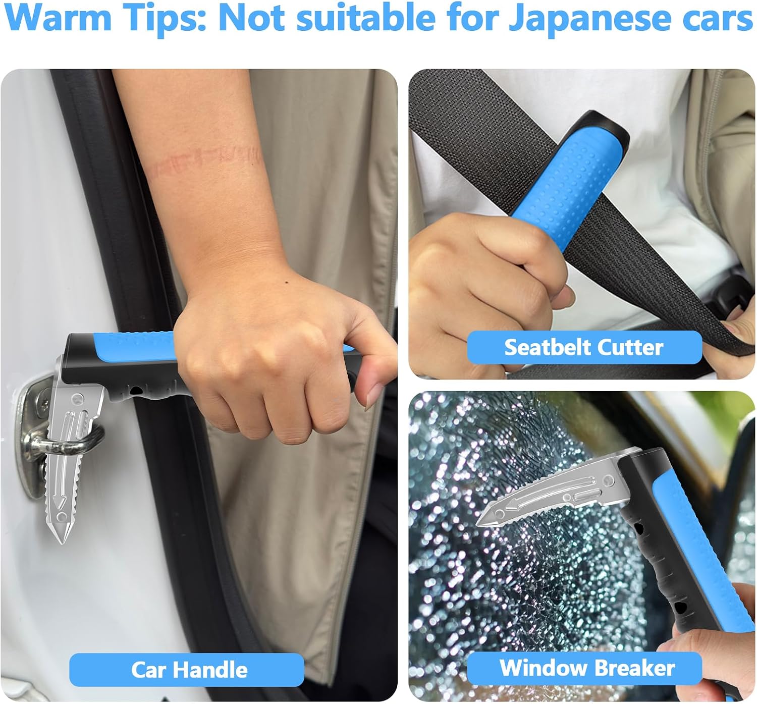 Detalle de Kaiedos Car Door Assist Handle, 500 lb Capacity
