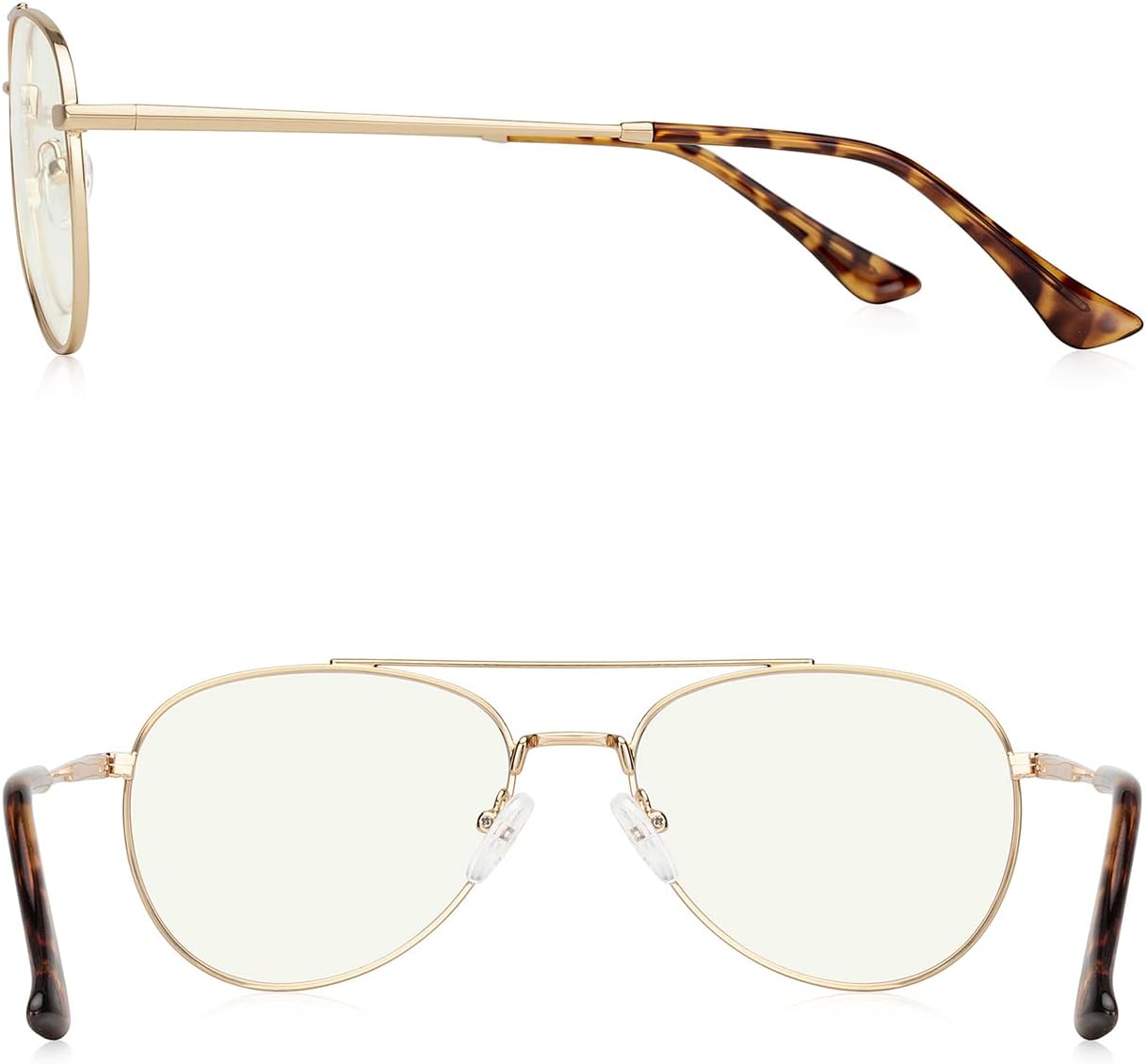 Thumbnail 2 de RB.Pilot Aviator Reading Glasses with Blue Light Blocking Lenses – Spring Temple