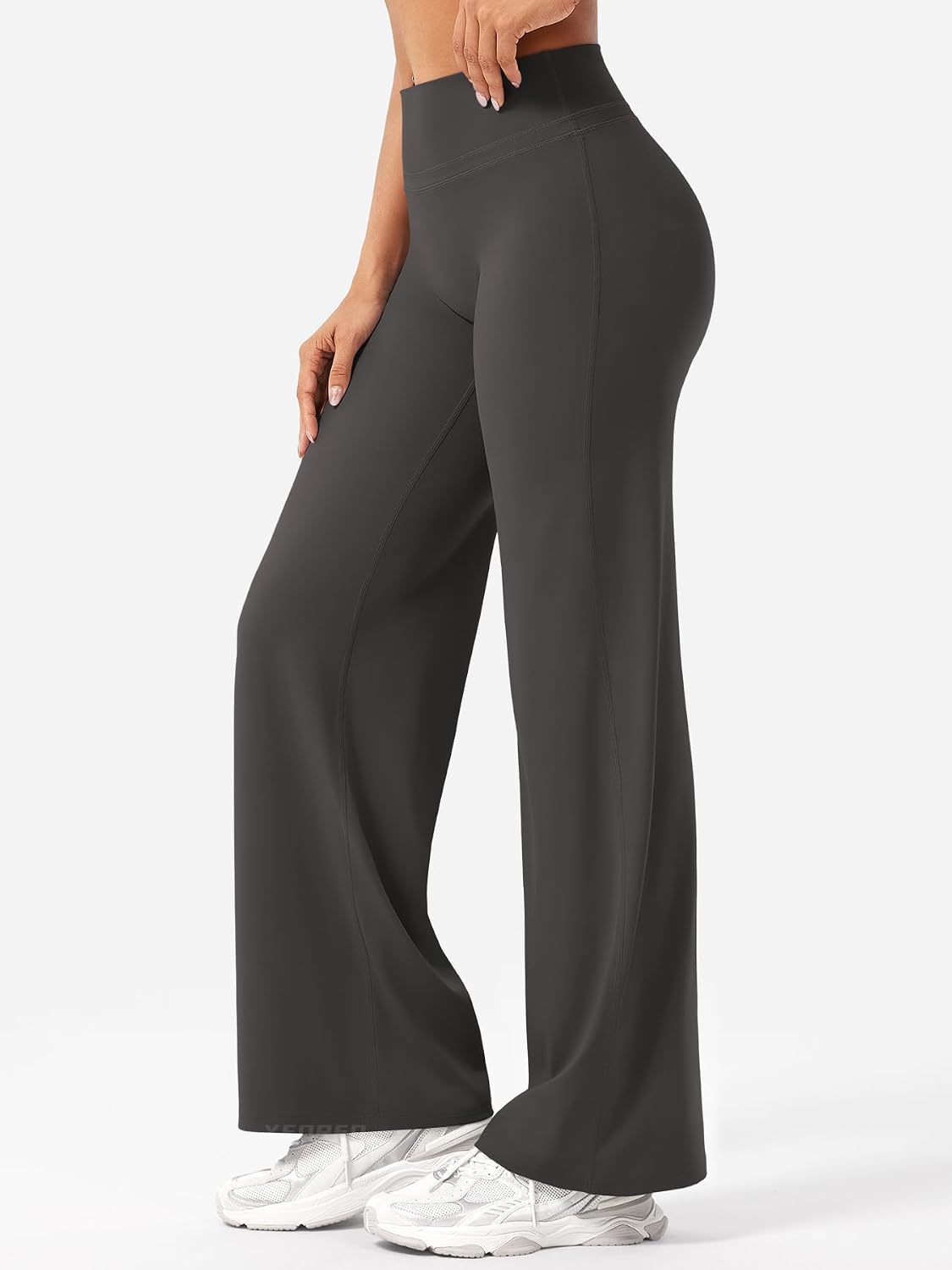 Detalle de YEOREO Straight Leggings für Damen mit hoher Taille, nahtlos & blickdicht