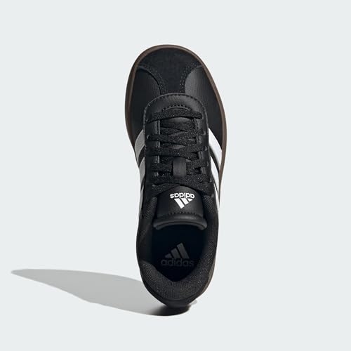 Detalle de adidas Mixte Enfant VL Court 3.0 Shoes — Core Black/Cloud White/Gum, 31 EU