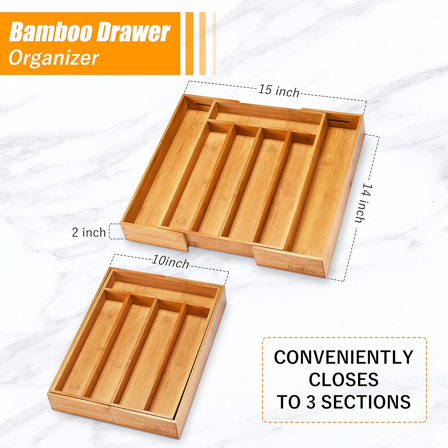 Thumbnail 1 de Bellsal Silverware Organizer 10-15 inch expandable 🍽