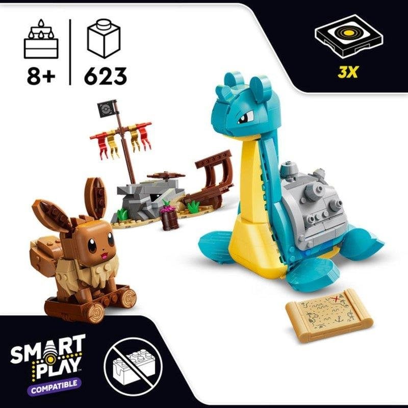 Thumbnail 3 de LEGO Pokémon SMART Play Búsqueda del Tesoro Eevee y Lapras 72162 (623 piezas) - análisis y guía de compra