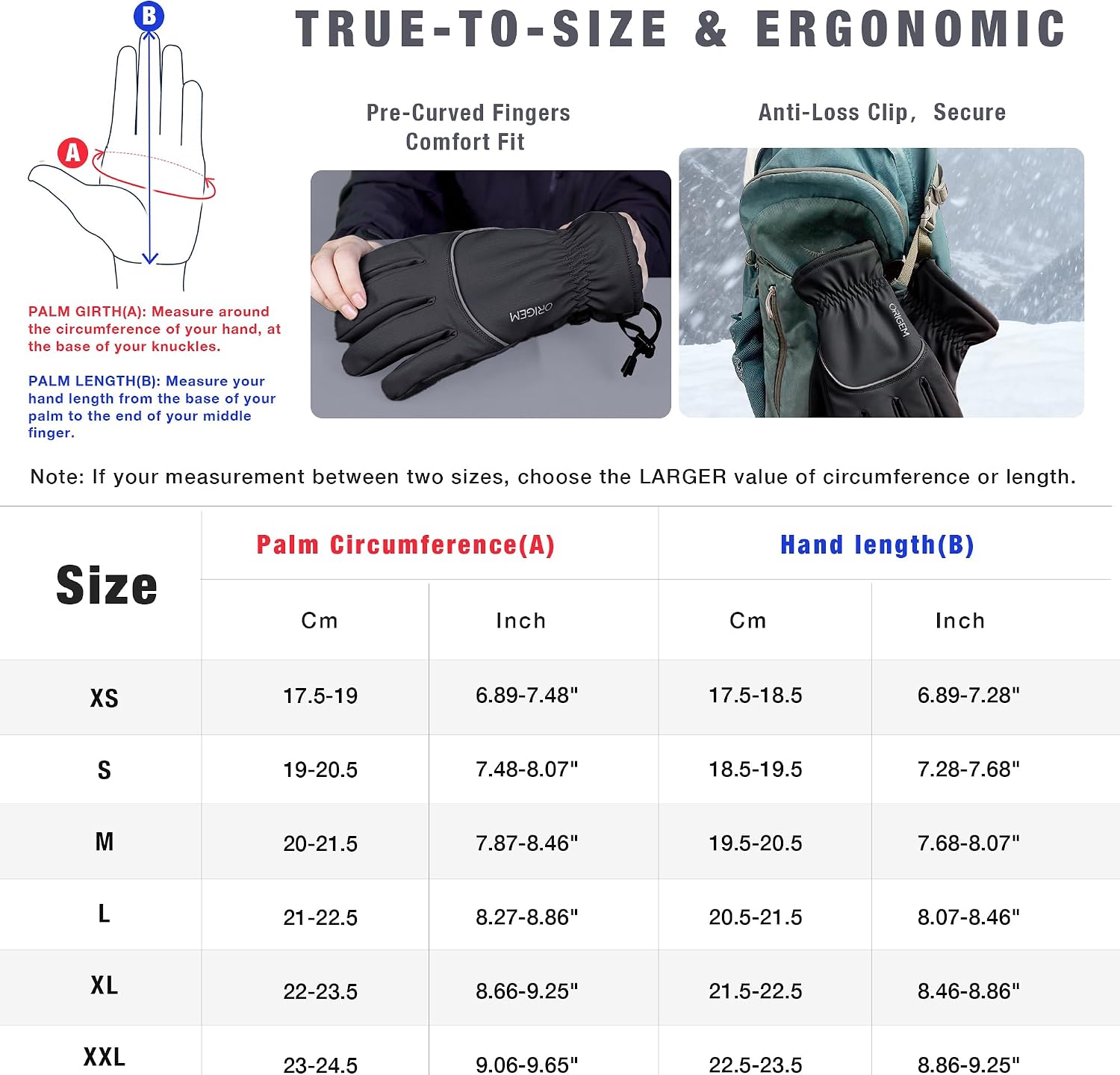 Thumbnail 5 de Origem Winterhandschuhe Damen Herren mit Touchscreen ⌚ 3M Thinsulate