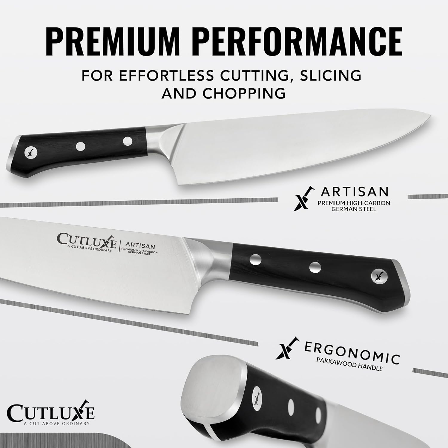 Thumbnail 2 de Cutluxe Kitchen Knife Set, 5-Piece