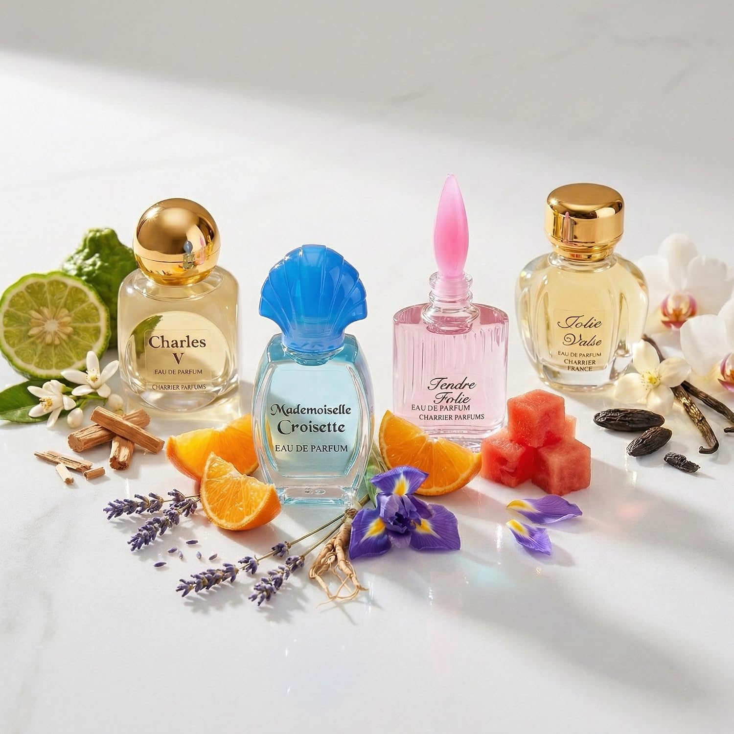 Detalle de Charrier Parfums Collection Precieuse – 10 Miniaturen Eau de Parfum, 58,8 ml