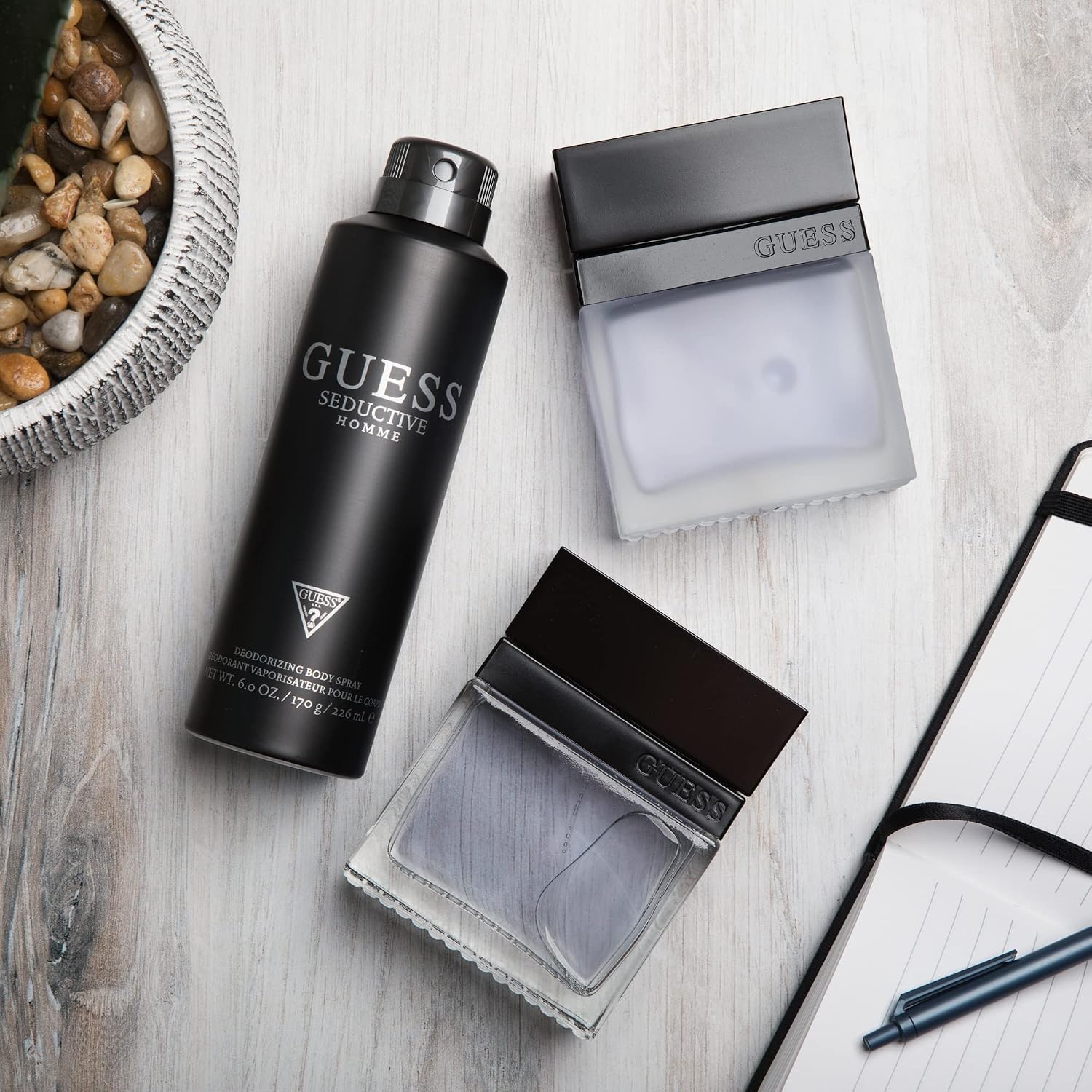 Detalle de GUESS Seductive Eau de Toilette Uomo 50 ml: seduzione elegante per il quotidiano